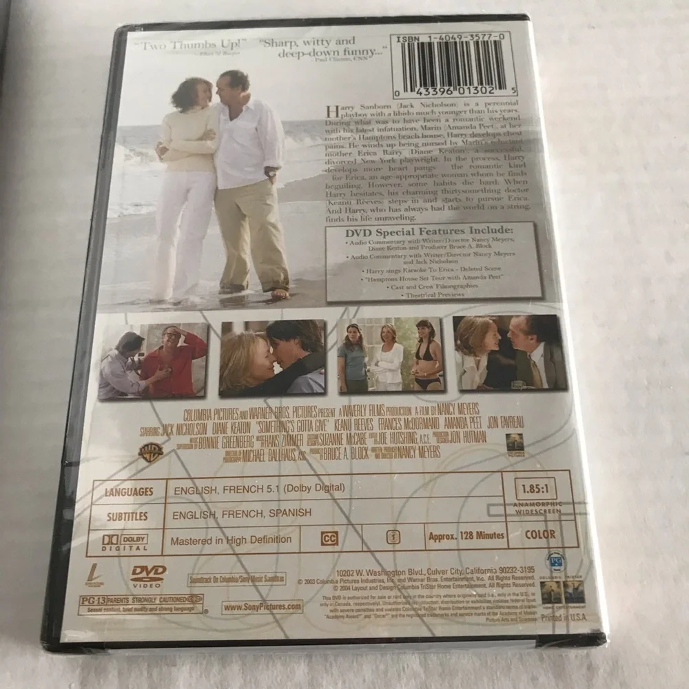 NWT - 2 DVD's - Casablanca and  Something's Gotta Give
